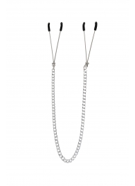 Зажимы на соски «Вилки» на цепочке - Pecado - купить с доставкой в Долгопрудном