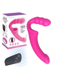 Розовый безремневой страпон Straples Strap-On Dildo - Erokay - купить с доставкой в Долгопрудном