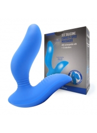 Синий вибромассажер простаты 3,5’’ Curve P-spot Massager - 12 см. - Erokay - в Долгопрудном купить с доставкой