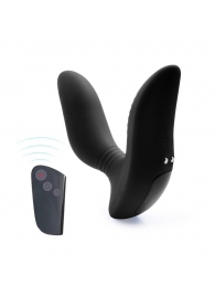 Черный вибромассажер простаты 3,5’’ Remote Control Curve P-spot Massager - 12 см. - Erokay - в Долгопрудном купить с доставкой