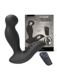 Черный вибромассажер простаты 3,5’’ Remote Control P-spot Massager - 12,5 см. - Erokay - в Долгопрудном купить с доставкой