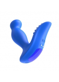 Синий вибромассажер простаты 3,5’’ Remote Control P-spot Massager - 12,5 см. - Erokay - в Долгопрудном купить с доставкой