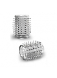 Прозрачная насадка с шипами STAY HARD COCK SLEEVE 01 CLEAR - Blush Novelties - в Долгопрудном купить с доставкой