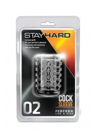Прозрачная насадка на пенис с шишечками STAY HARD COCK SLEEVE 02 CLEAR - Blush Novelties - в Долгопрудном купить с доставкой