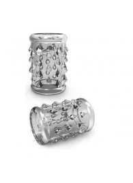 Прозрачная насадка с капельками STAY HARD COCK SLEEVE 05 CLEAR - Blush Novelties - в Долгопрудном купить с доставкой