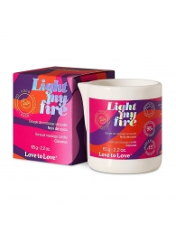 Массажная свеча Light My Fire Coconut с ароматом кокоса - 65 гр. - Love to Love - купить с доставкой в Долгопрудном