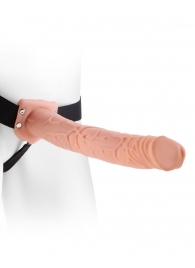 Фаллопротез телесного цвета Hollow Strap-On - 29 см. - Pipedream - купить с доставкой в Долгопрудном