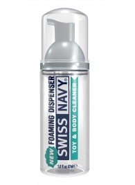 Очищающая пенка для игрушек и тела Toy   Body Cleaner Foamer - 47 мл. - Swiss navy - купить с доставкой в Долгопрудном