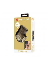 Дымчатая насадка на пенис и мошонку - Baile - в Долгопрудном купить с доставкой