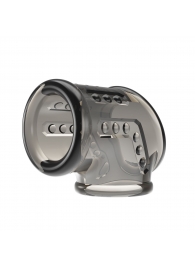 Дымчатая насадка на пенис и мошонку - Baile - в Долгопрудном купить с доставкой