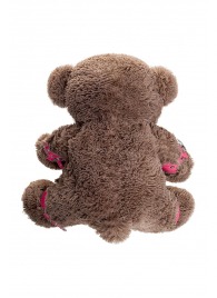 Бондажный набор: бурый мишка с розовыми оковами и наручниками - Pecado - купить с доставкой в Долгопрудном