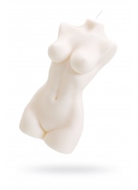 Белая интерьерная свеча в форме женского торса - 850 гр. - Pecado - купить с доставкой в Долгопрудном