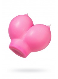 Розовая свеча «Сиськи» - 150 гр. - Pecado - купить с доставкой в Долгопрудном