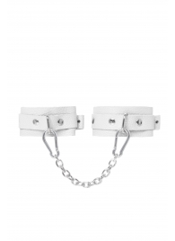 Белые мини-оковы со скруглёнными углами - Pecado - купить с доставкой в Долгопрудном
