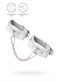 Белые мини-оковы со скруглёнными углами - Pecado - купить с доставкой в Долгопрудном