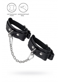 Черные мини-оковы со скруглёнными углами - Pecado - купить с доставкой в Долгопрудном