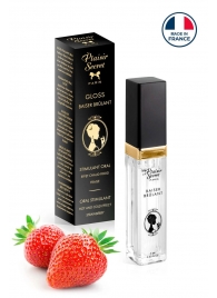 Стимулирующий блеск для губ со вкусом клубники - 7 мл. - Plaisir Secret - купить с доставкой в Долгопрудном