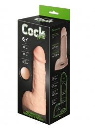 Телесный фаллоудлинитель с мошонкой Cock Next - 17 см. - LOVETOY (А-Полимер) - в Долгопрудном купить с доставкой