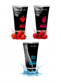 Набор из 3 лубрикантов JUJU (увлажняющий, клубника, малина) - JuJu - купить с доставкой в Долгопрудном