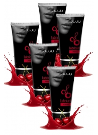 Набор из 5 съедобных лубрикантов JUJU со вкусом вишни - JuJu - купить с доставкой в Долгопрудном