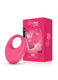 Розовое интерактивное эрекционное виброкольцо Leo - Easy toys - в Долгопрудном купить с доставкой