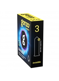 Супертонкие презервативы Ganzo Invisible - 3 шт. - Ganzo - купить с доставкой в Долгопрудном