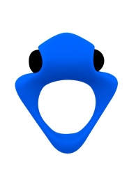 Синее эрекционное кольцо Wooomy Tribeс с вибрацией - Adrien Lastic - в Долгопрудном купить с доставкой