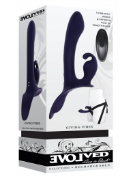 Женский страпон с вибрацией Giving Vibes - Evolved - купить с доставкой в Долгопрудном
