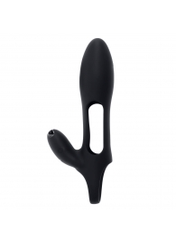 Черная насадка на пенис с вибрацией Nautilus - Zero Tolerance - в Долгопрудном купить с доставкой