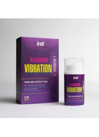 Стимулирующий гель с эффектом вибрации Blackberry Vibration - 15 мл. - INTT - купить с доставкой в Долгопрудном