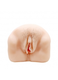 Телесный мастурбатор-вагина с оволосением и вибрацией - Baile - в Долгопрудном купить с доставкой
