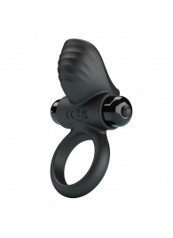 Черное эрекционное кольцо с вибрацией Adrien - Baile - в Долгопрудном купить с доставкой