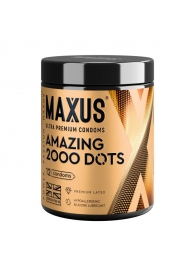 Точечные презервативы MAXUS 2000 Amazing Dots с железным кейсом - 12 шт. - Maxus - купить с доставкой в Долгопрудном