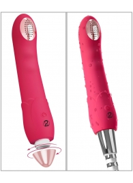 Малиновая насадка на душ с вибрацией Showers to orgasm - 20,1 см. - Orion - купить с доставкой в Долгопрудном