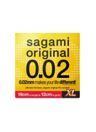 Презерватив увеличенного размера Sagami Original 0.02 XL-size - 1 шт. - Sagami - купить с доставкой в Долгопрудном