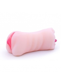 Телесный двусторонний мастурбатор - вагина и ротик - Boys of Toys - в Долгопрудном купить с доставкой