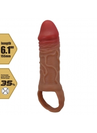 Реалистичная насадка на член Peirre - 15,5 см. - Baile - в Долгопрудном купить с доставкой