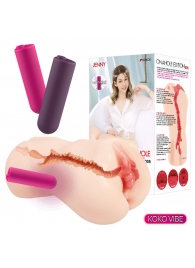 Мастурбатор-вагина с вибрацией Jenny Onahole edition 005 - KOKOS - в Долгопрудном купить с доставкой