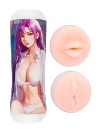 Двусторонний мастурбатор аниме - ротик и вагина - Tokyo Style - в Долгопрудном купить с доставкой