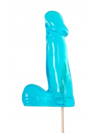 Голубой леденец в форме члена со вкусом блю кюрасао - 173 гр. - Sosuчki - купить с доставкой в Долгопрудном