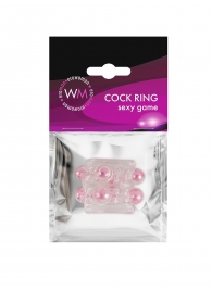 Прозрачная насадка на пенис с цветными шариками - Erowoman-Eroman - в Долгопрудном купить с доставкой