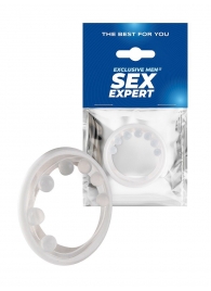 Эрекционное кольцо с мягкой стимулирующей насадкой - Sex Expert - в Долгопрудном купить с доставкой