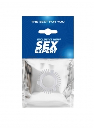 Эластичное эрекционное кольцо с 3 шариками и шипами - Sex Expert - в Долгопрудном купить с доставкой