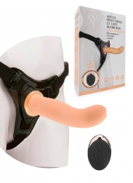 Женский вибрострапон со съемной насадкой и пультом ДУ - Erokay - купить с доставкой в Долгопрудном