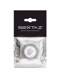 Эластичное эрекционное кольцо с длинными черными «ресничками» - Sextaz - в Долгопрудном купить с доставкой