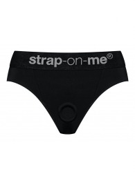 Черные трусики для насадок Heroine Lingerie Harness - size XL - Strap-on-me - купить с доставкой в Долгопрудном