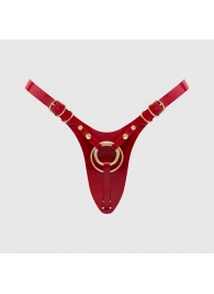 Красный пояс для фиксации насадок Strap-On-Me Leatherette Harness Fabulous - Strap-on-me - купить с доставкой в Долгопрудном