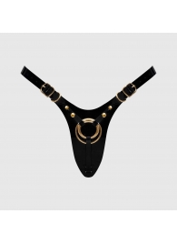 Черный пояс для фиксации насадок Strap-On-Me Leatherette Harness Fabulous - Strap-on-me - купить с доставкой в Долгопрудном