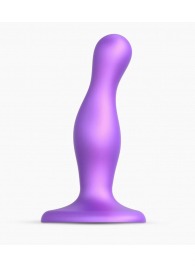 Фиолетовая насадка Strap-On-Me Dildo Plug Curvy size S - Strap-on-me - купить с доставкой в Долгопрудном