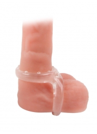 Прозрачное двойное эрекционное кольцо - Sex Expert - в Долгопрудном купить с доставкой